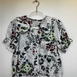 Pilcro Multicolor Floral Top (doen look alike)